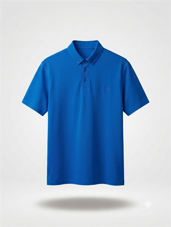 Büyük Beden Erkek Polo Yaka T-Shirt Mavi