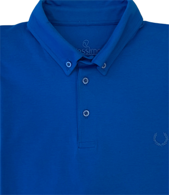 Büyük Beden Erkek Polo Yaka T-Shirt Mavi