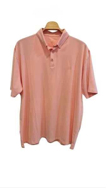 Büyük Beden Erkek Polo Yaka T-Shirt Somon