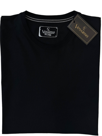 Büyük Beden Erkek Siyah Basic T-Shirt