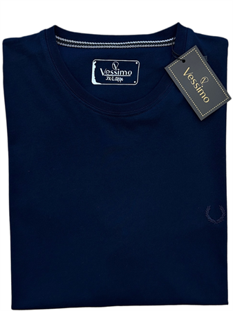 Büyük Beden Lacivert Basic T-Shirt