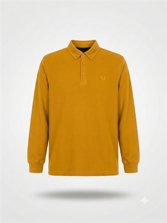 Selanik Kumaş Sarı Polo Sweat 