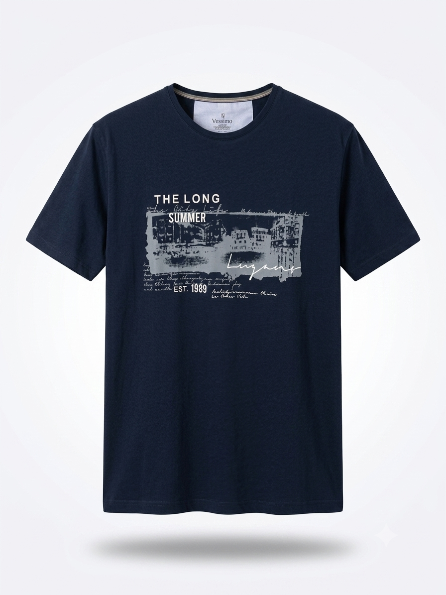 Baskılı T-Shirt Büyük Beden Erkek