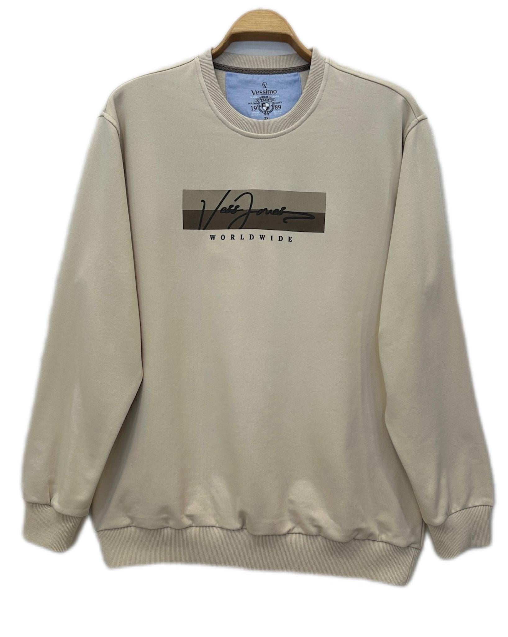 Büyük Beden Erkek Baskılı SweatShirt