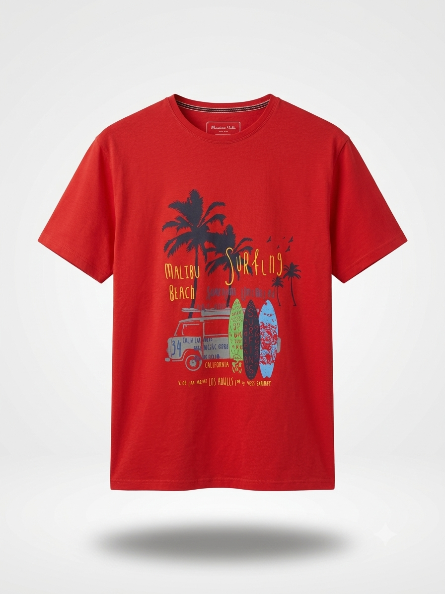 Büyük Beden Erkek Baskılı T-Shirt