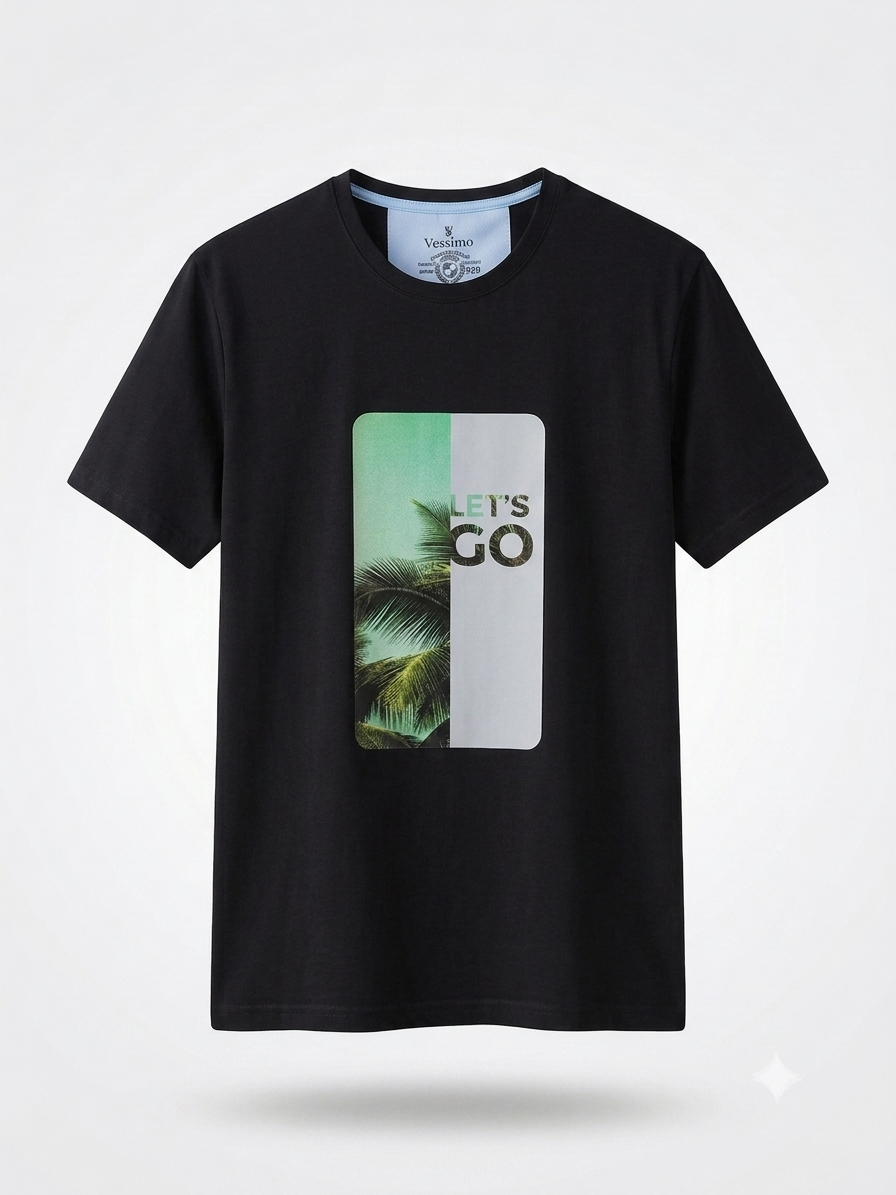 Büyük Beden Erkek Baskılı T-Shirt