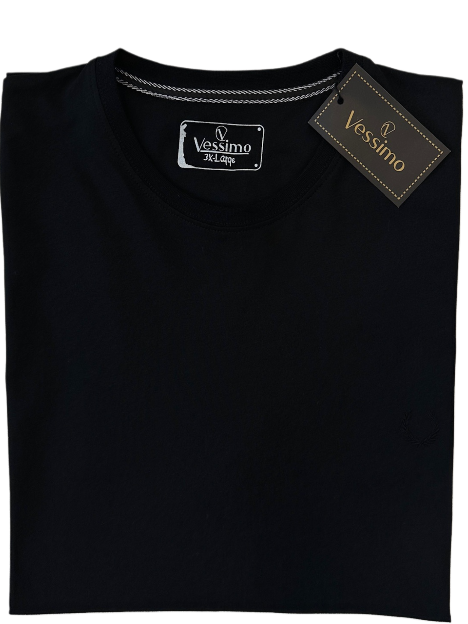 Büyük Beden Erkek Siyah Basic T-Shirt
