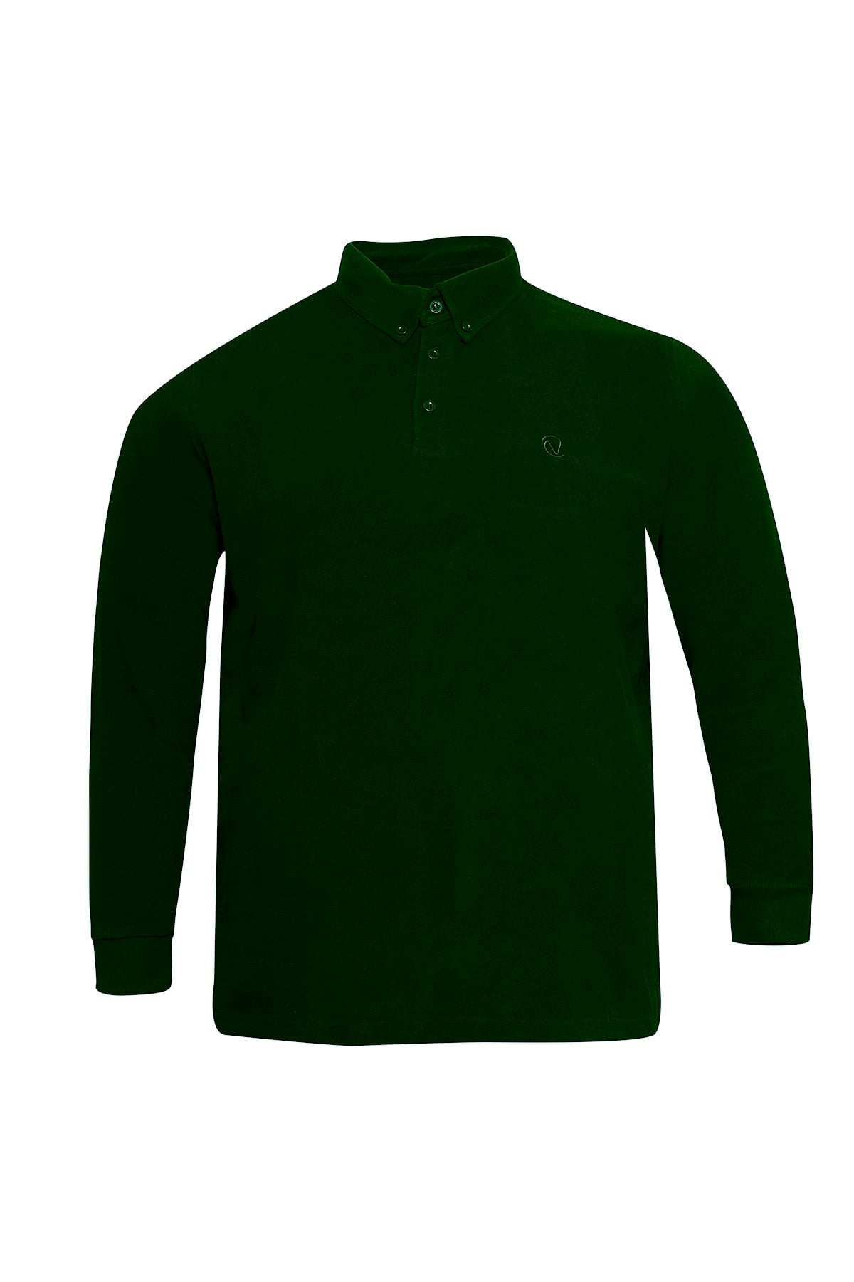 Kışlık Polo Yaka Haki Sweat