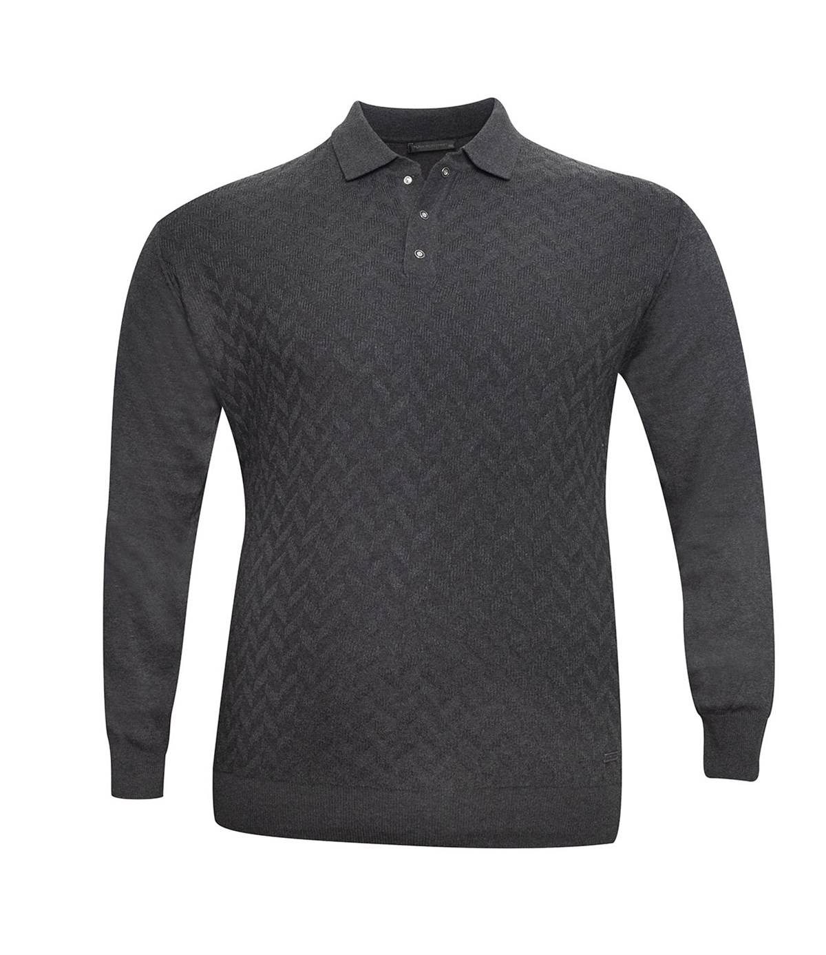 Vessimo Büyük Beden Erkek Gri Desenli   Sweat