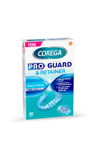 COREGA Proguard Retainer Temiz ve Ferah Temizleyici 30 Tablet