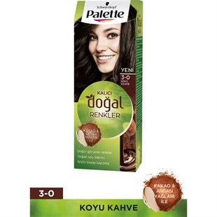 PALETTE Kalıcı Doğal Renkler 3-0 Koyu Kakao
