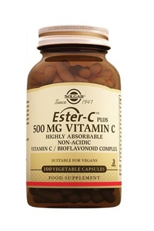 Solgar Ester C Plus 500 mg 100 Kapsül 