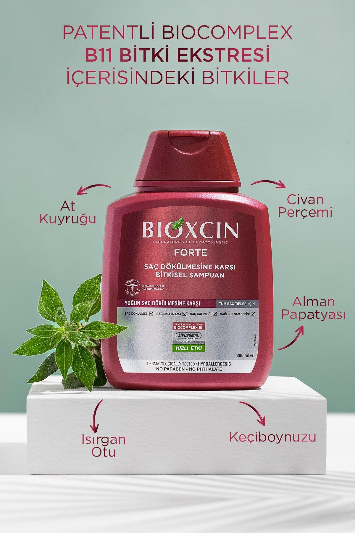 BIOXCIN Forte Saç Dökülmesine Karşı Bakım Şampuanı 300 ml 3 AL 2 ÖDE |  Farma Ucuz