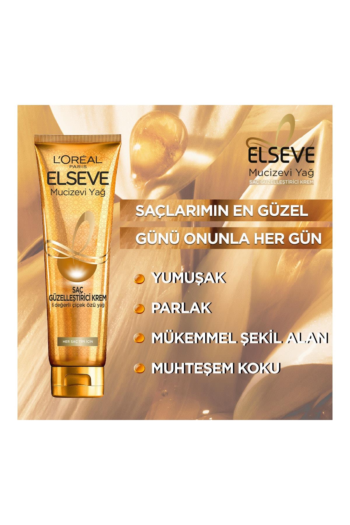 ELSEVE Mucizevi Yağ Saç Güzelleştirici Krem 150 Ml (Her Saç Tipine Uygun)