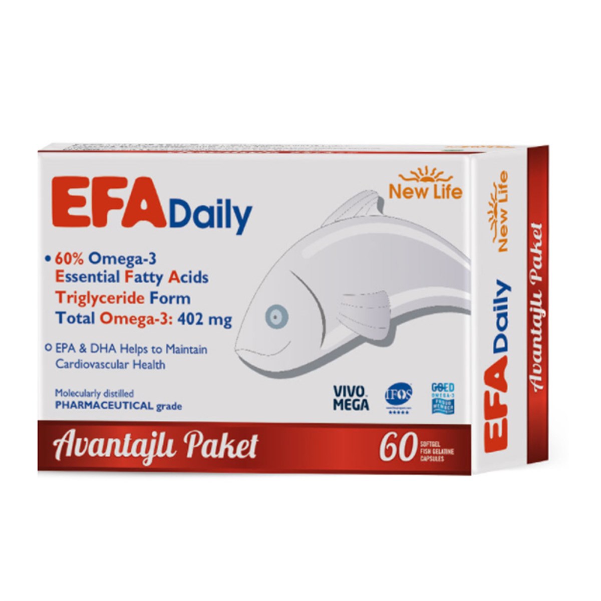 NEWLIFE Efa Daily Avantajlı Paket 60 Kapsül | Farma Ucuz