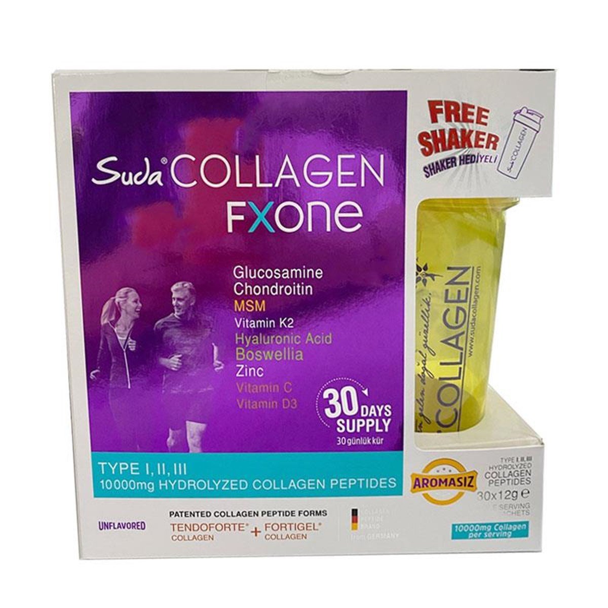 SUDA COLLAGEN Fxone Aromasız Takviye Edici Gıda 30 x 12 gr | Farma Ucuz