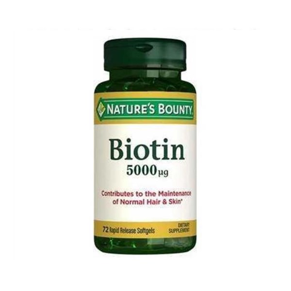 NATURE'S BOUNTY Biotin 5000 ug 72 Tablet 