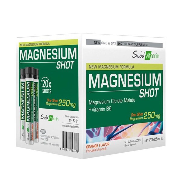 SUDA Vitamin Magnesium Shot Orange 25 ml x 20 Shot