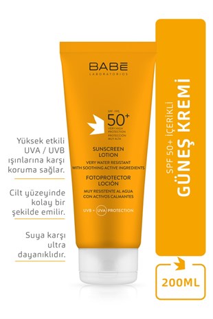 BABE SPF50+ Sunscreen Lotion 200ml