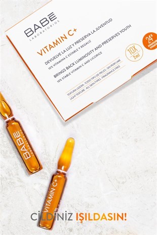 BABE Vitamin C+ 10x2 Ampul - Cilt Leke ve Ton Farklılıkları İçin