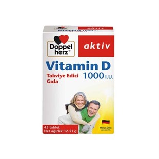 DOPPEL HERZ Vitamin D 1000 IU 45 Tablet