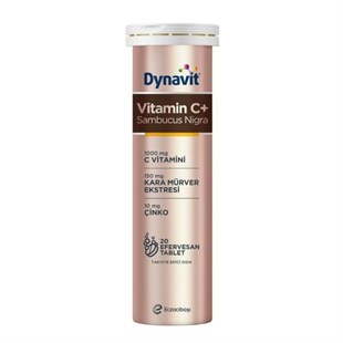 DYNAVIT Vitamin C + Sambucus Nigra 20 Efervesan Tablet