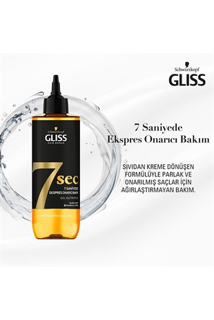 GLISS 7 Saniyede Express Besleyici Sıvı Krem 200 ml