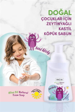 INCIA Zeytinyağlı Köpük Sabun 200ml Kids