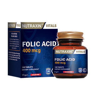 NUTRAXIN Folic Acid 400 mcg 100 Tablet 