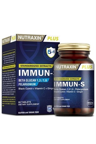 NUTRAXIN Immun-S Beta Glucan 1,3 / 1,6 Pelargonium 60 Tablet