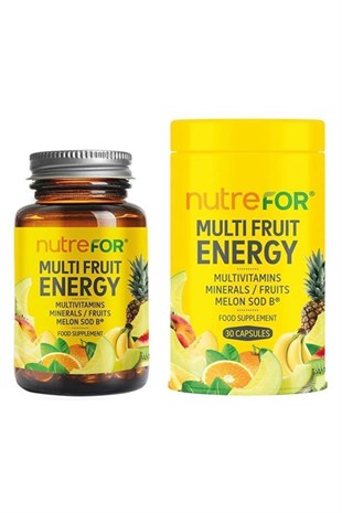 NUTREFOR Multi Fruit Energy 30 Kapsül