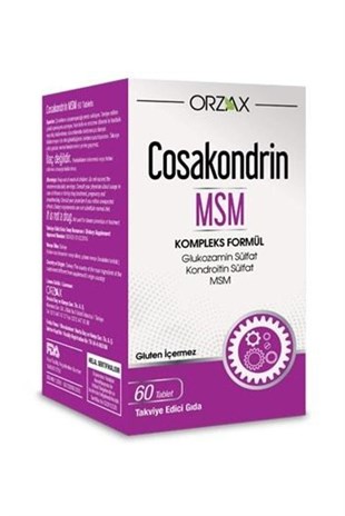 ORZAX Cosakondrin MSM 60 Tablet