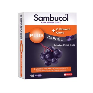 SAMBUCOL Plus Kara Mürver 15 Kapsül