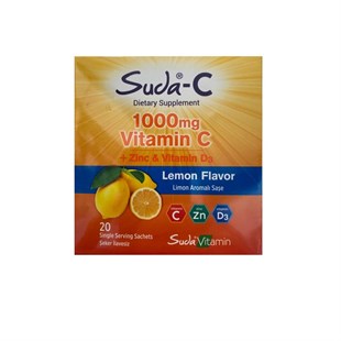 SUDA-C 1000 Mg Vitamin C Limon Aromalı 20 Şase