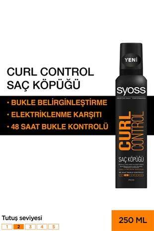 Syoss Curl Control- Bukle Belirginleştirici Köpük 250 Ml