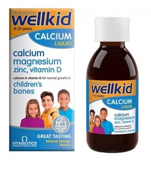 VITABIOTICS Wellkid Calcium Liquid Takviye Edici Gıda 200 ml