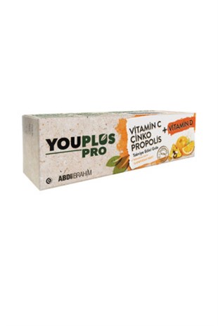 YOUPLUS Pro Vitamin C Çinko Propolis + Vitamin D 15 Efervesan Tablet |  Farma Ucuz