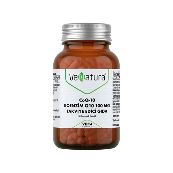 VENATURA CoQ-10 Koenzim Q10 100 MG 30 Takviye Edici Gıda 30 Kapsül