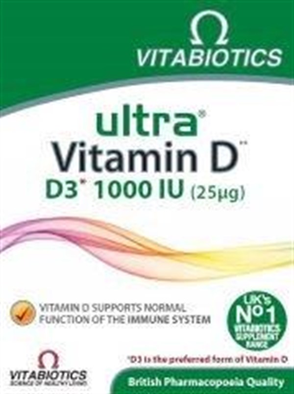VITABIOTICS Ultra Vitamin D D3 1000 IU 96 Tablet