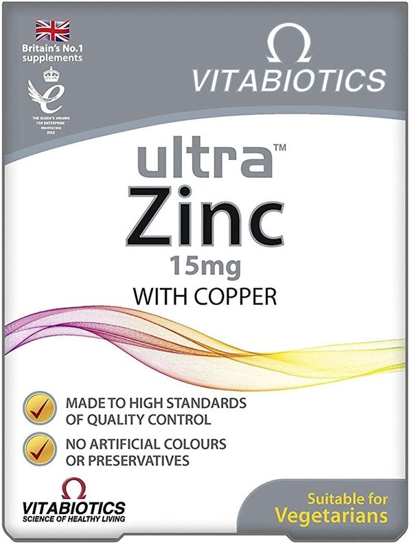 VITABIOTICS Ultra Zinc 15 mg 60 Tablet
