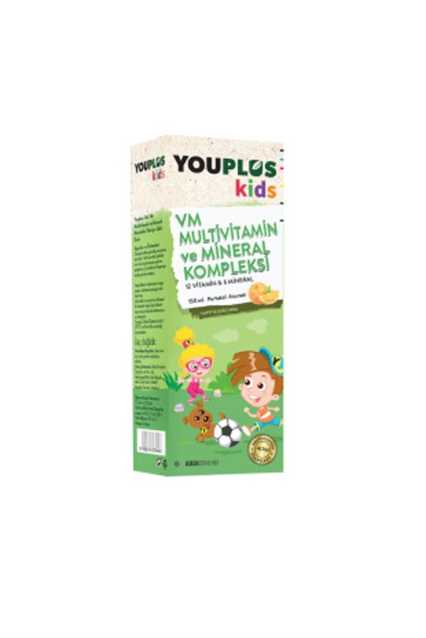 YOUPLUS Kids VM Multivitamin ve Mineral Kompleksi 150 ML
