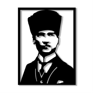 Büyük Metal Atatürk Tablosu