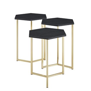 Gold Tekli Yan Sehpa