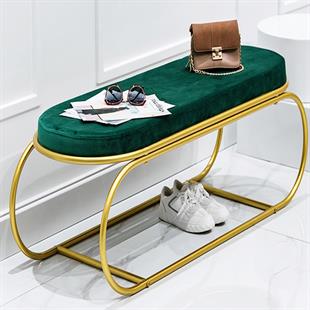 Püff Mona Gold  Metal Bench