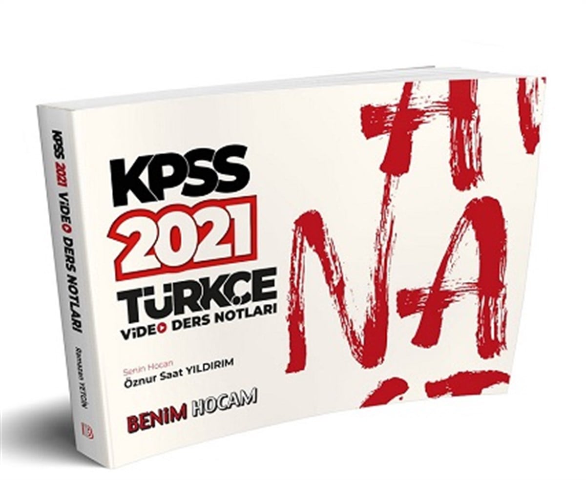 2021 KPSS Türkçe Video Ders Notları Benim Hocam Yayınları