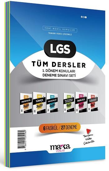 2024 LGS 1.Dönem Konuları Tüm Dersler Deneme Sınavı Seti 6 Fasikül 27 Deneme