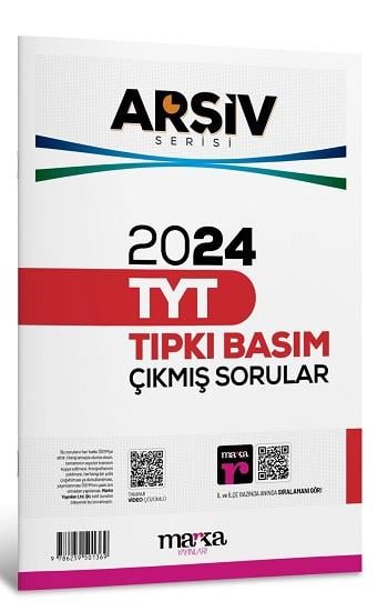 2024 TYT ARŞİV SERİSİ Tıpkı Basım Çıkmış Sorular Tamamı Video Çözümlü