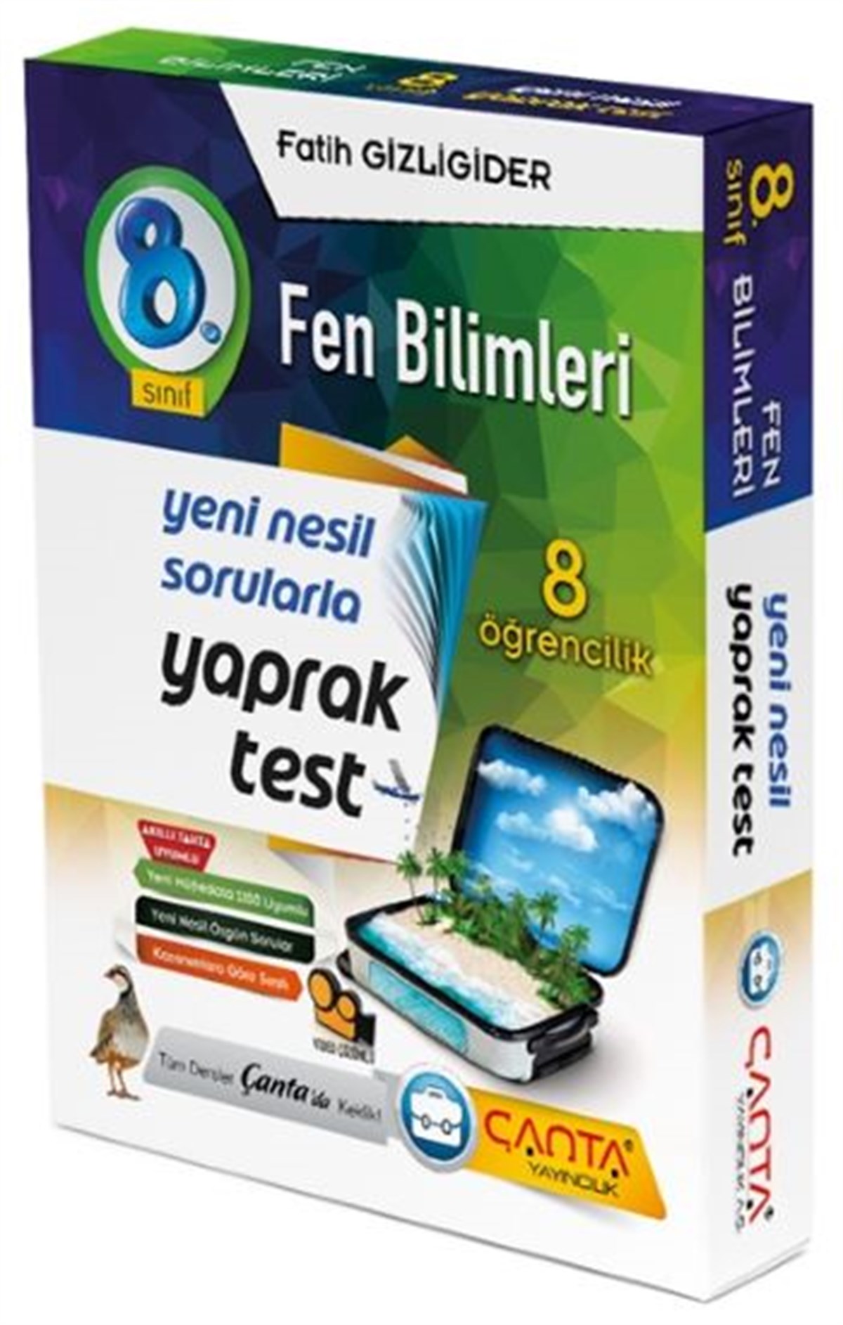 8.Sınıf Fen Bilmleri 8 Öğrencilik Kutu Yaprak Test