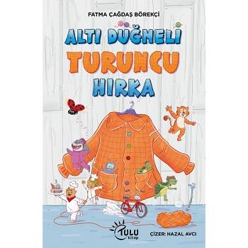 Altı Düğmeli Turuncu Hırka