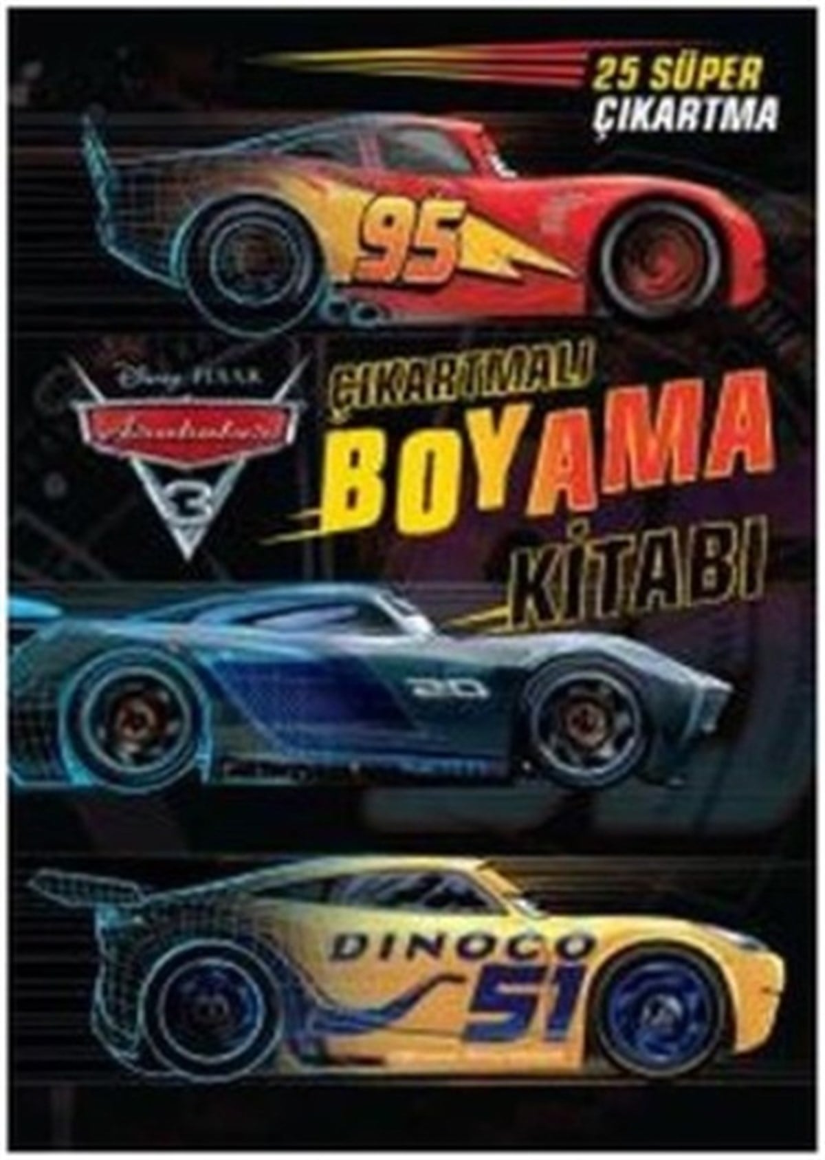 Arabalar Çıkartmalı Boyama Kitabım